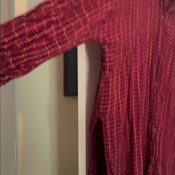 Top Shop plaid button up shirt - Picture 3 of 4